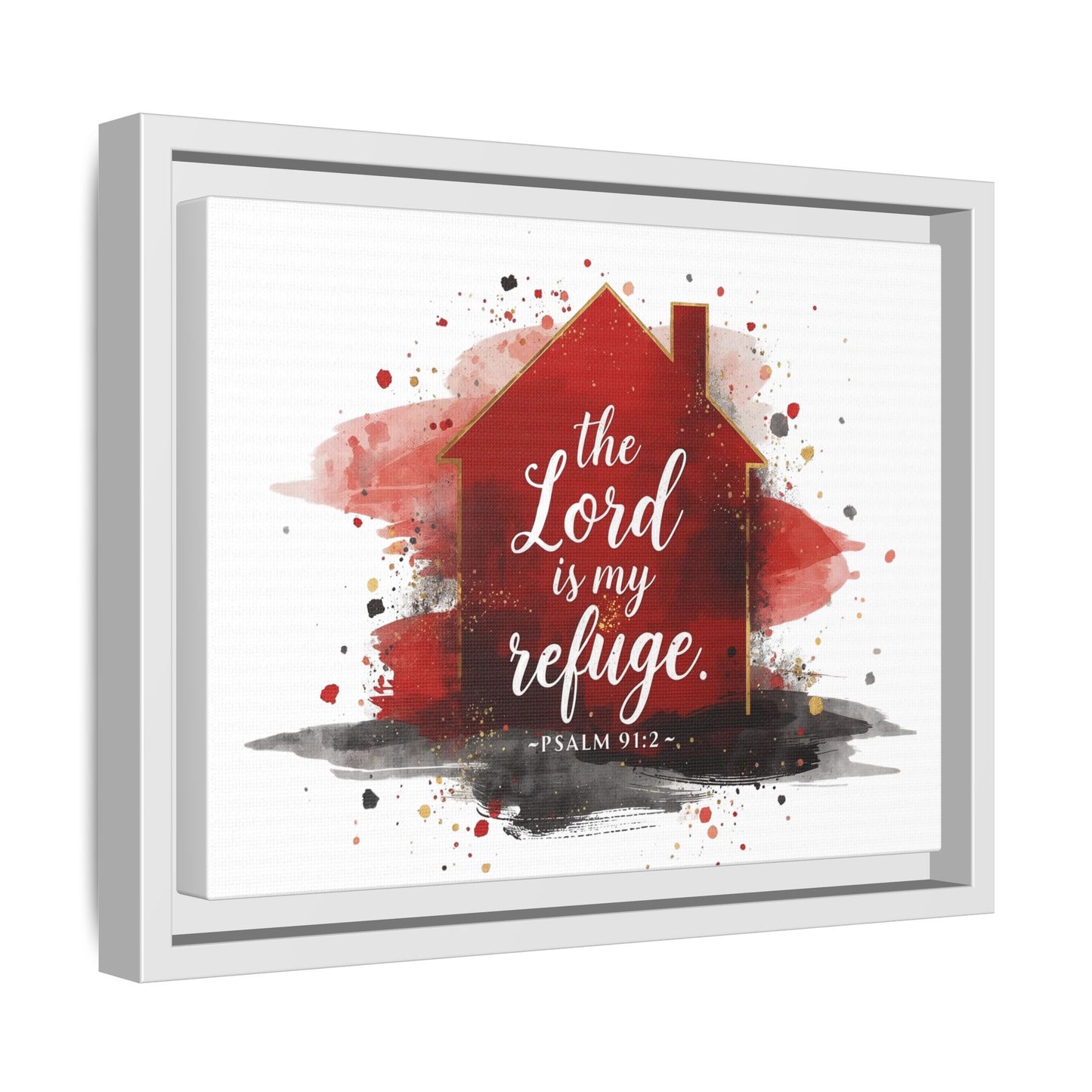 Framed Inspirational Wall Art Print, Scripture Decor, Home Blessing Artwork, Church Gift, Christian Living