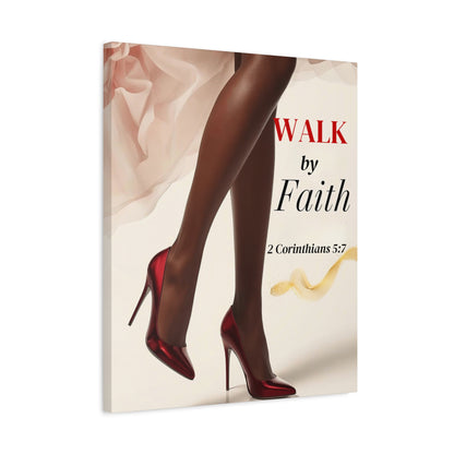 Faith-Inspiring Matte Canvas Wall Art, Inspirational Christian Decor, Uplifting Quotes for Home, Gift for Her, Motivational Wall Art