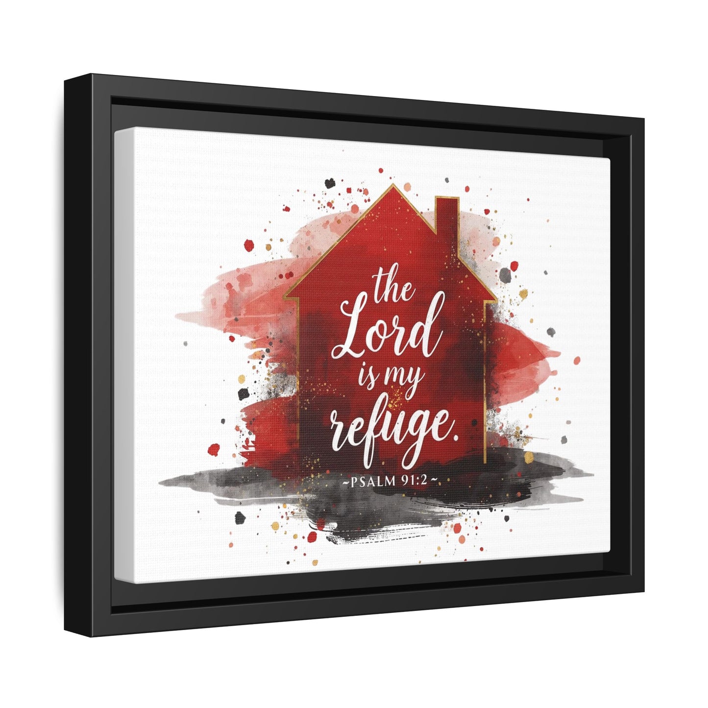 Framed Inspirational Wall Art Print, Scripture Decor, Home Blessing Artwork, Church Gift, Christian Living