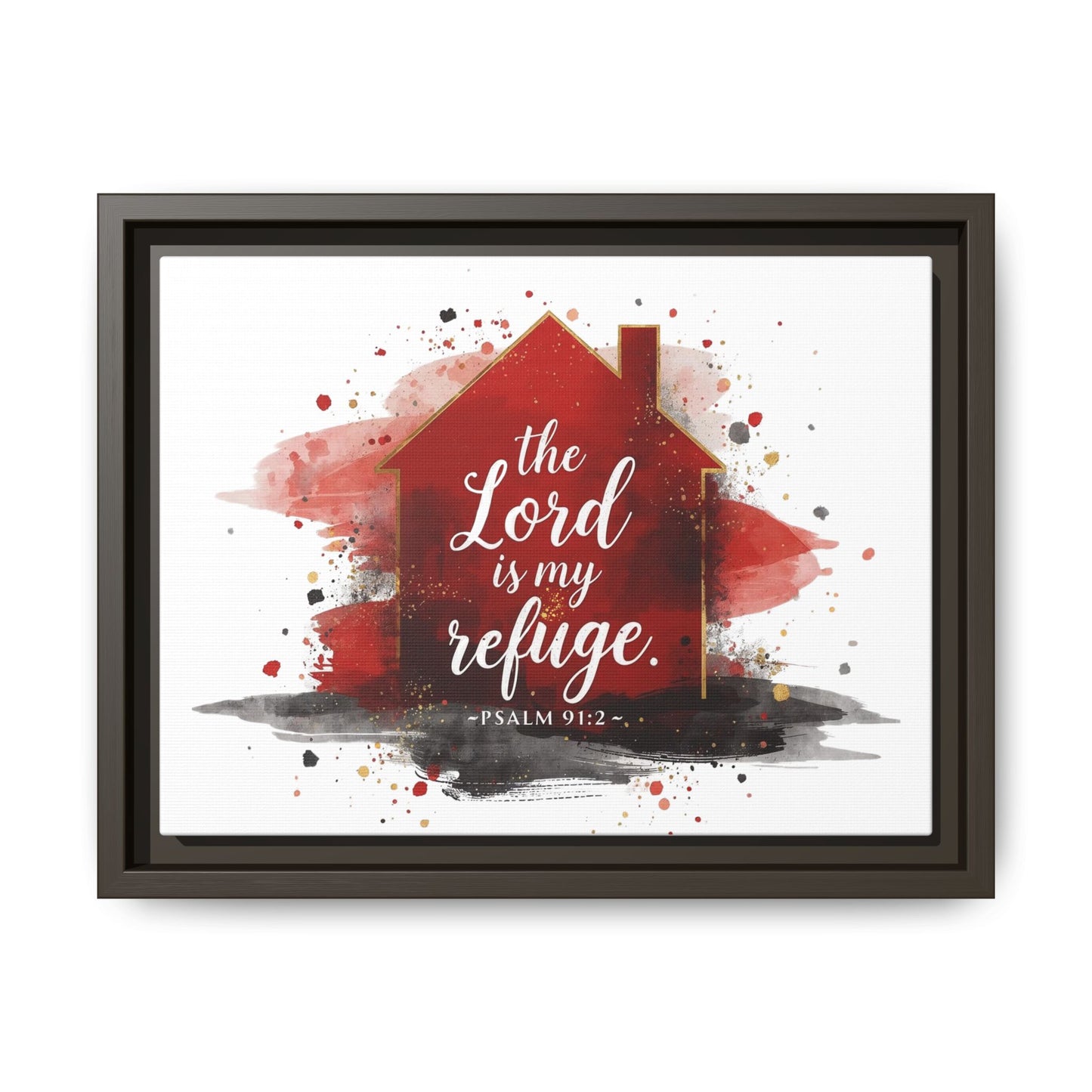 Framed Inspirational Wall Art Print, Scripture Decor, Home Blessing Artwork, Church Gift, Christian Living